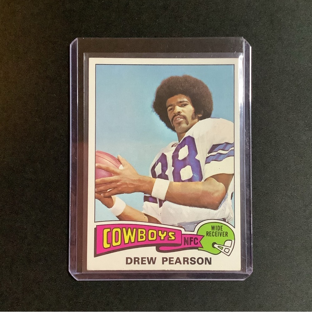 1975 Topps Football Drew Pearson #65 RC Rookie Card / Dallas Cowboys